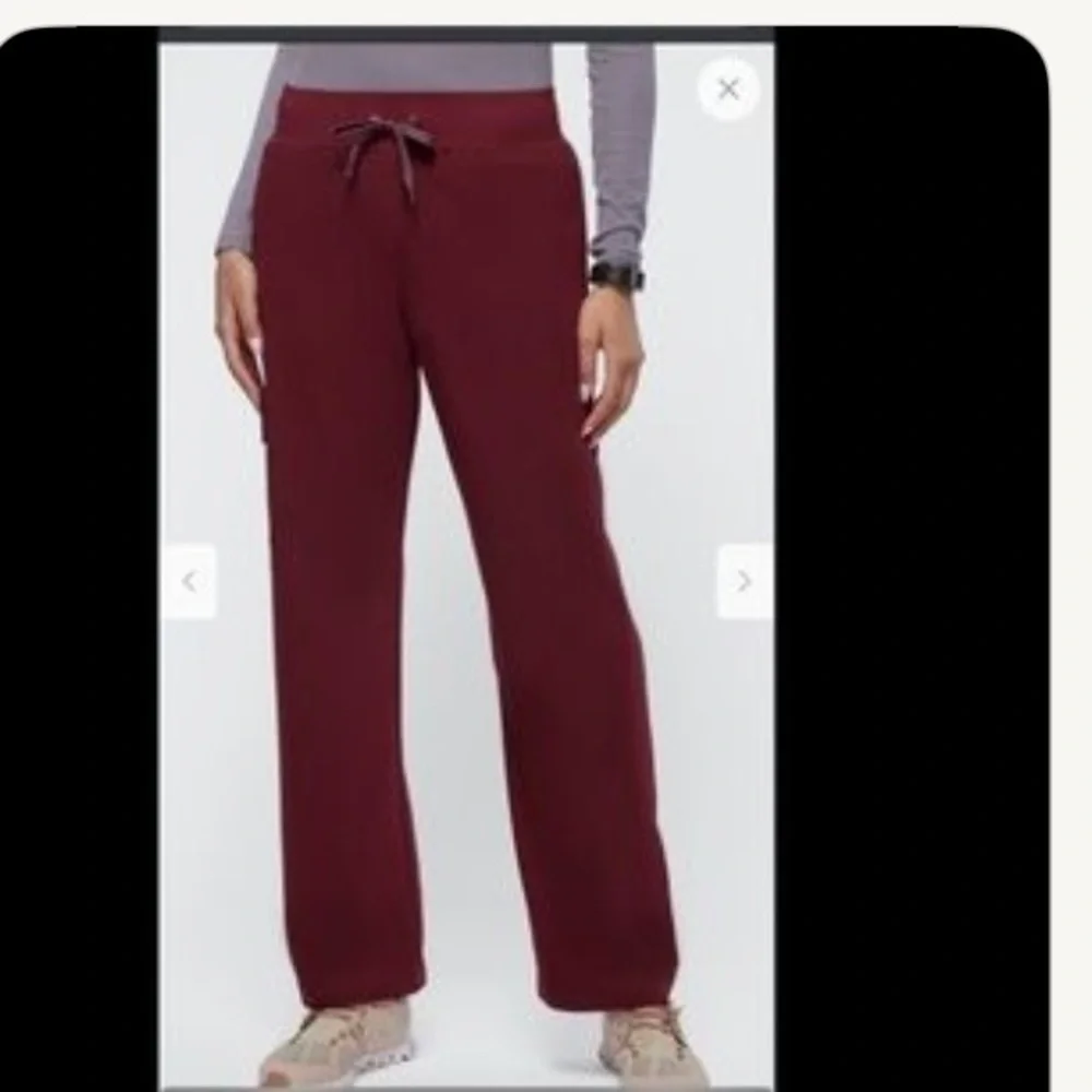Jaanuu women's burgundy‎ scrub pants size 1XL